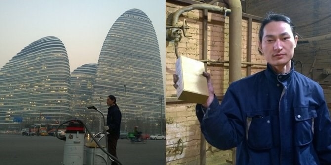 Người đàn ông hút bụi bẩn từ không khí trong 100 ngày để làm gạch