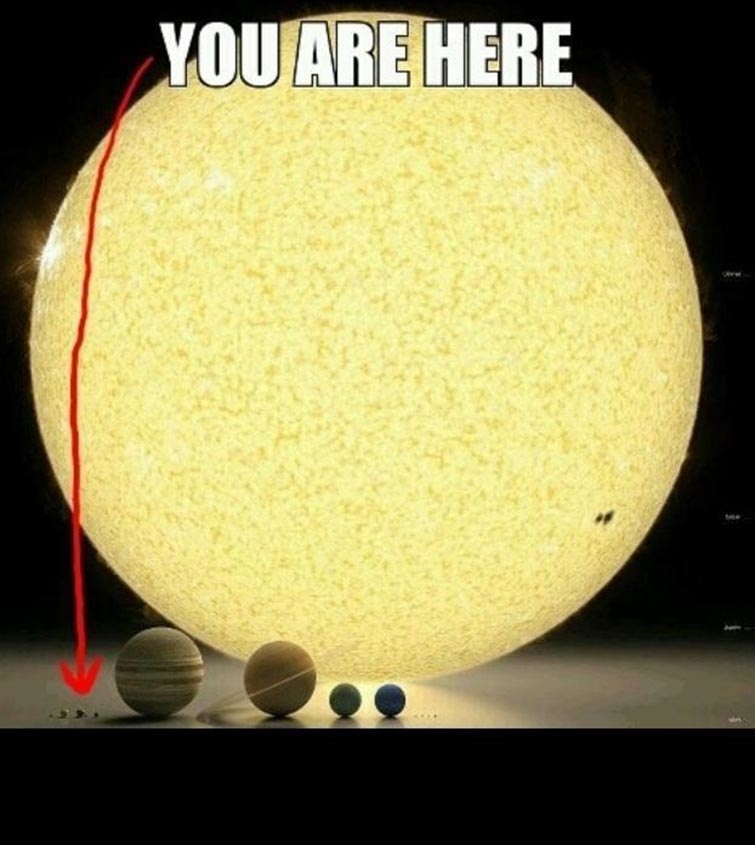 earth size compare