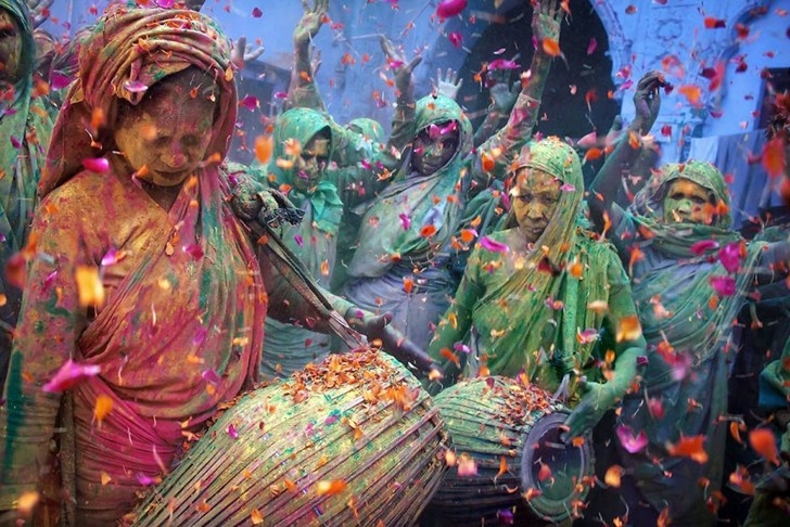 #7 Lễ hội Holi ở Vrindavan, Ấn Độ