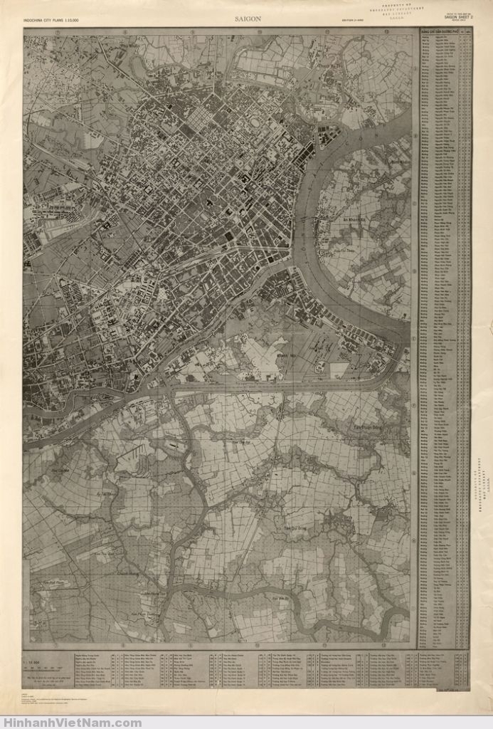 Map of Saigon 1961 (sheet 2)