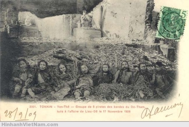 Những anh hùng của nhóm Ðề-Thám bị xử tử (1908)