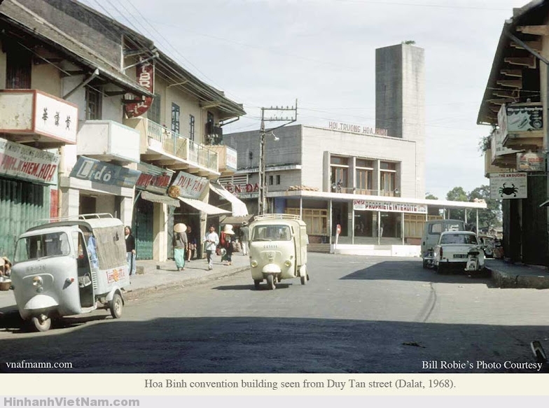 Chợ Hòa Bình nhìn từ phía đường Duy Tân 1968