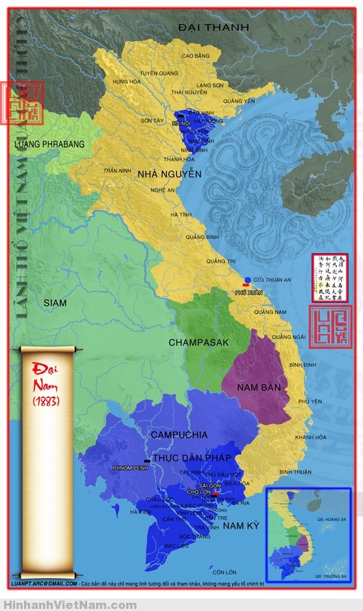 Bản đồ Việt Nam theo từng thời kỳ lịch sử