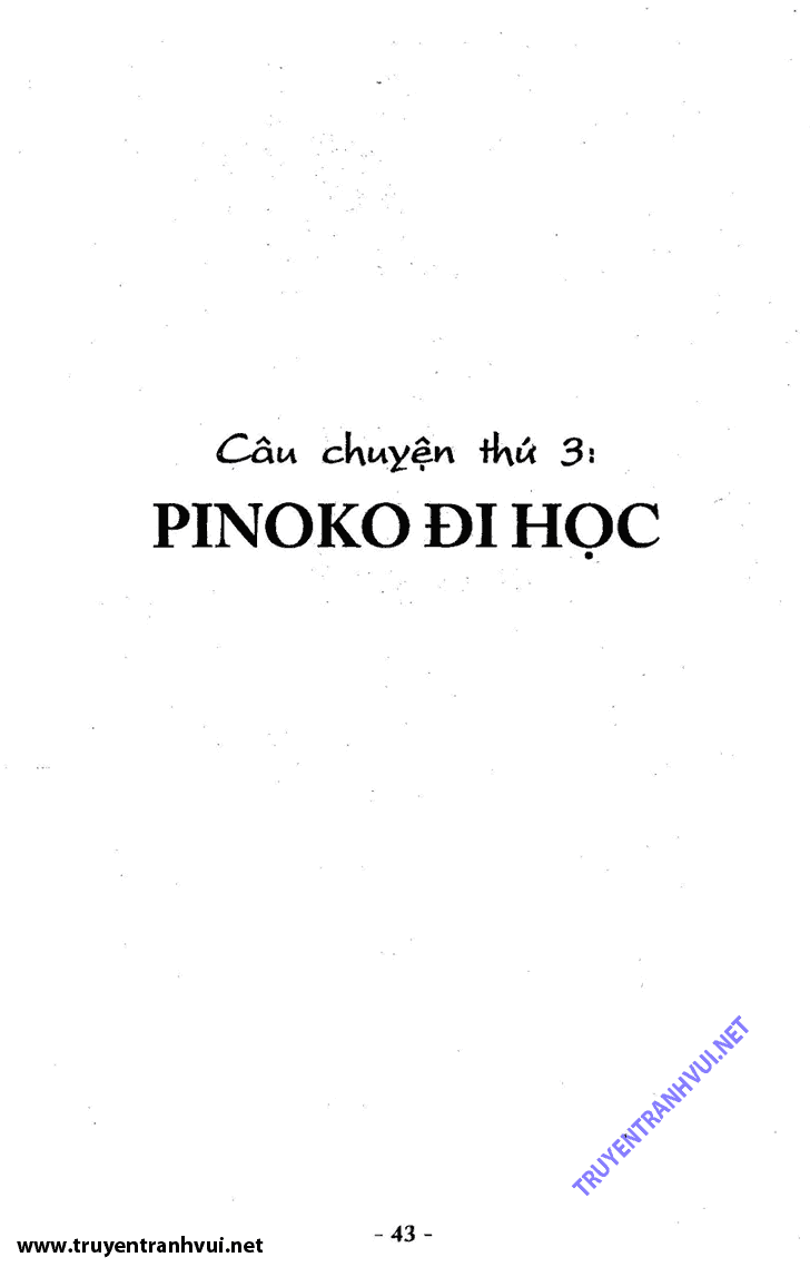 Black Jack (Bác Sĩ Quái Dị) chap 42: Pinoko đi học  