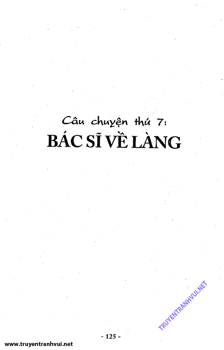 Black Jack (Bác Sĩ Quái Dị) chap 75: Bác sĩ về làng  